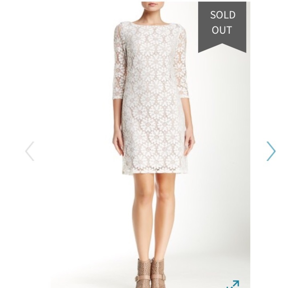 Vince Camuto White Lace Dress